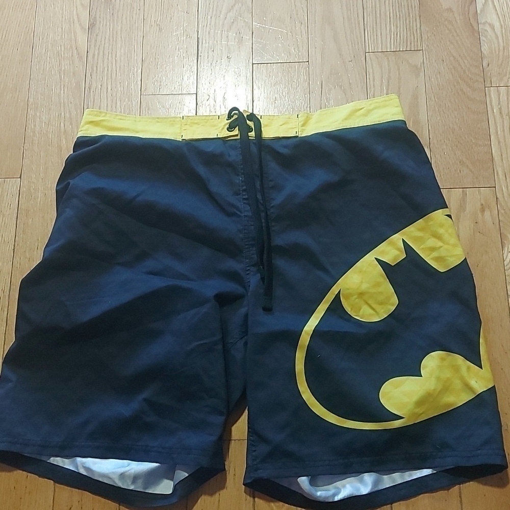 Batman swim trunks large